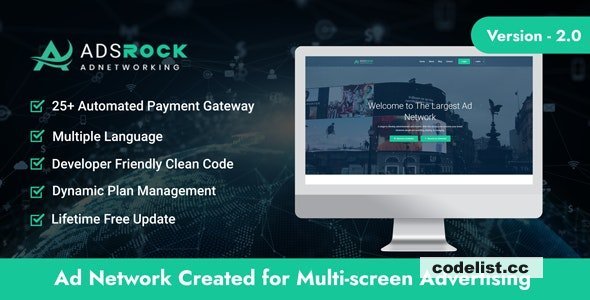 AdsRock v2.0 - Ads Network &amp; Digital Marketing Platform - nulled