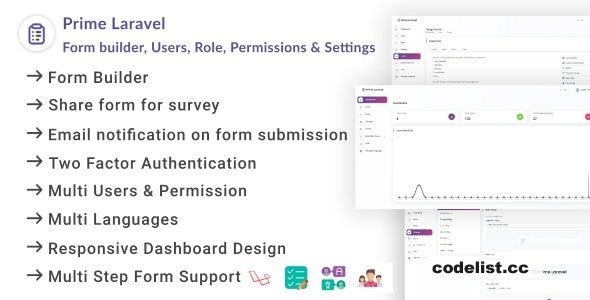 Prime Laravel v2.0.3 - Form Builder &amp; Poll Management System - nulled
