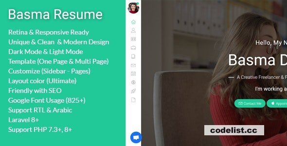 Basma v1.5 - Resume / CV CMS