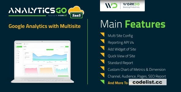 AnalyticsGo SaaS v1.1 - Google Analytics V4 with Multisite - nulled