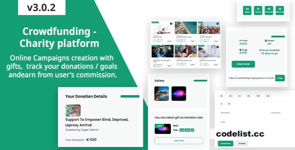 Crowdfunding v3.0.2 - Fund raising platform / Charity / Donation