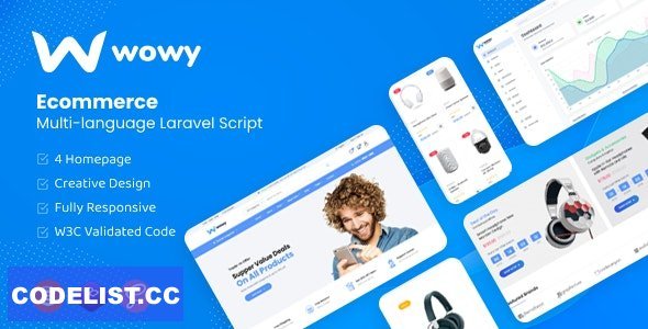 Wowy v1.30.5 - Multi-language Laravel eCommerce Script - nulled