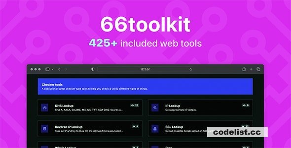 66toolkit v34.0.0 - Ultimate Web Tools System (SAAS) - nulled