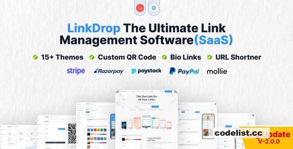 Linkdrop v4.1.0 - SaaS Link Management Tool