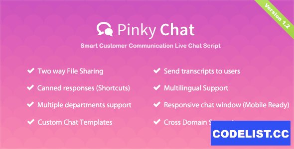 Pinky Chat v1.8 - Live Chat Support Script