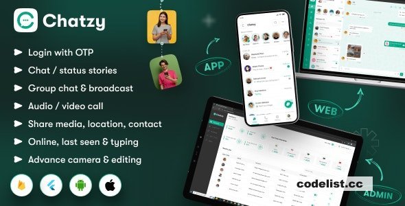 Chatzy v1.0.11 - Whatsap Clone Chat &amp; Call App