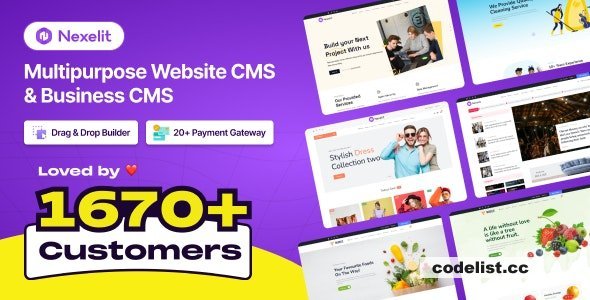 Nexelit v3.8.0 - Multipurpose Website CMS &amp; Business CMS - nulled