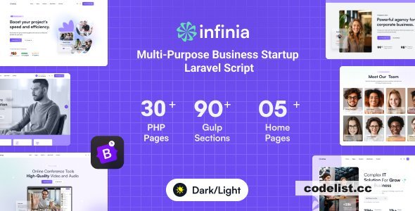 Infinia v1.0.5 - Multipurpose Business Consulting Startup Laravel Script - nulled