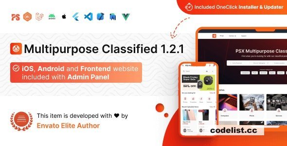 PSX v1.4.1 - Multipurpose Classified Flutter App with Frontend and Admin Panel