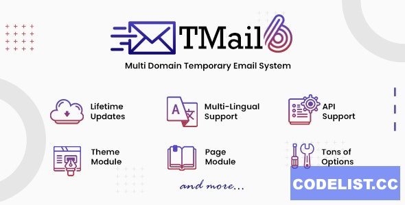 TMail v6.8 - Multi Domain Temporary Email System - nulled