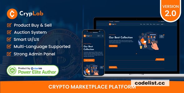 CrypLab v2.0 - Crypto Marketplace Platform - nulled