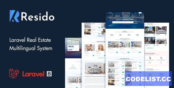 Resido v1.7.0 - Laravel Real Estate Multilingual System
