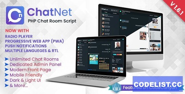 ChatNet v1.8.1 - PHP Chat Room &amp; Private Chat Script - nulled