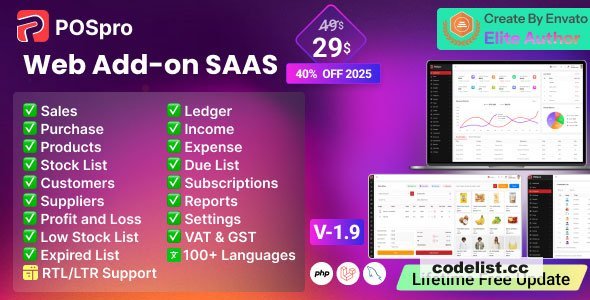 POS Pro v2.1 - Advanced POS & Inventory Management System add-on | POS SaaS Solution