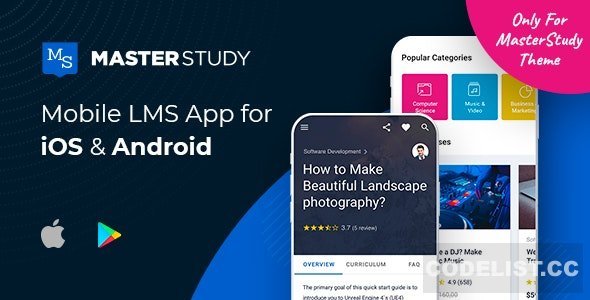 MasterStudy LMS Mobile App v2.2.4 - Flutter iOS &amp; Android