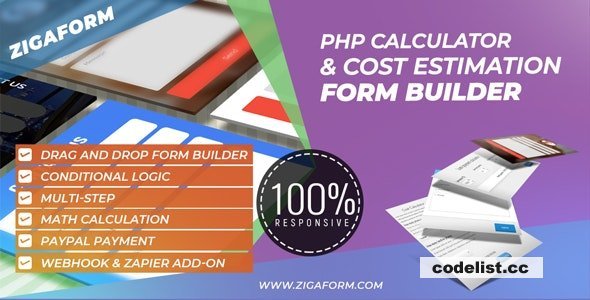 Zigaform v6.0.9 - PHP Calculator &amp; Cost Estimation Form Builder