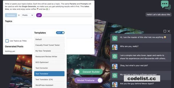 AI Engine Pro v2.2.1 - ChatGPT Chatbot, GPT Content Generator, Custom Playground &amp; Features