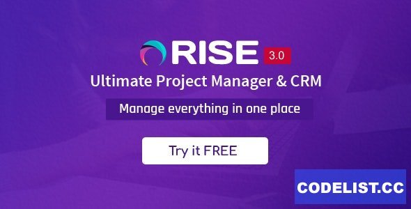 RISE v3.5.3 - Ultimate Project Manager &amp; CRM - nulled