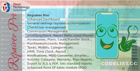 Repairer Pro v1.2.0 - Repairs, HRM, CRM & much more