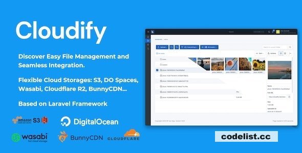 Cloudify v1.0.8 - Self-Hosted File Manager and Cloud Storage - nulled