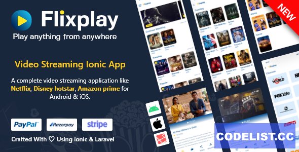 Flixplay v1.0 - Video Streaming App Like Netflix Primevideo