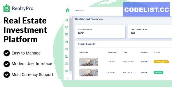 Realty Pro v1.0 - Real Estate Investment Platform