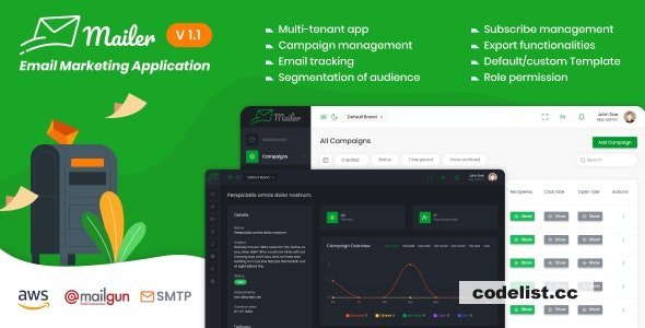 Mailer v1.6 - Email Marketing Application - nulled