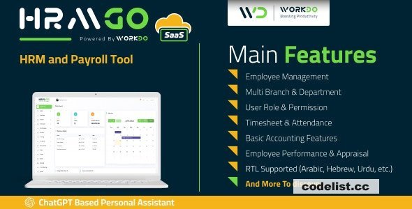HRMGo SaaS v6.5 - HRM and Payroll Tool - nulled