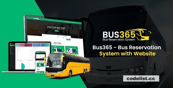 Bus365 v6.2 - Bus Reservation System with Website - nulled