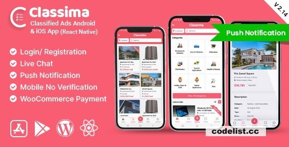 Classima v2.33.14 - Classified ads Android &amp; iOS App