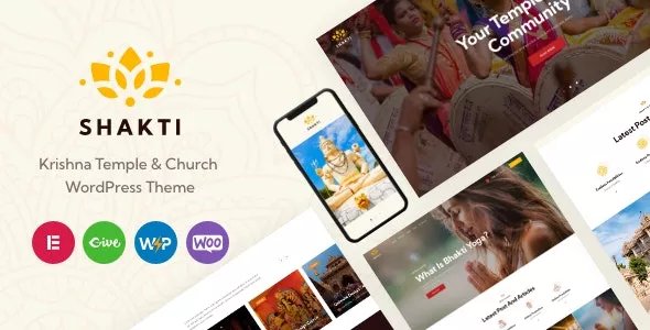 Shakti v1.7.0 - Krishna Temple &amp; Church WordPress Theme