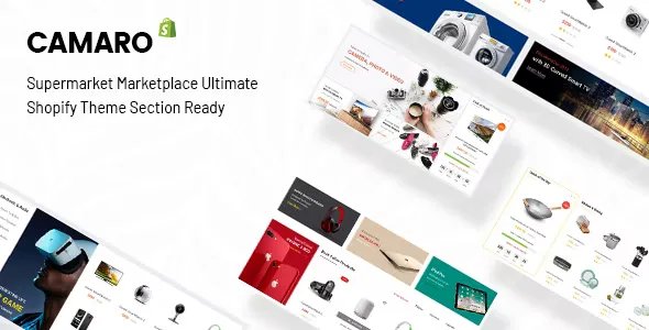 Camaro - Gadgets &amp; Digital Fashion Super Market Minimalist Shopify Section Theme v2.0