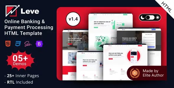 Leve - Online Banking &amp; Payment Processing HTML Template