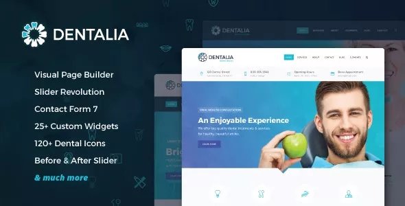 Dentalia - Dentist &amp; Medical WordPress Theme v2.1