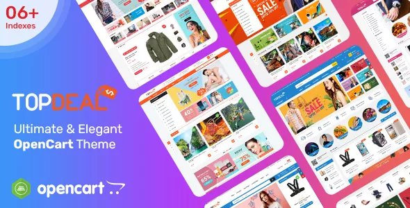 TopDeal - MarketPlace | Multi Vendor Responsive OpenCart 3 &amp; 2.3 Theme with Mobile-Specific Layouts v1.0.7