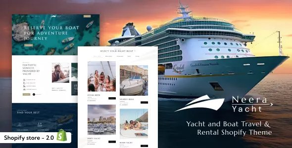 Neera v1.1 - Yacht Boat &amp; Travel Rental Services Shopify Theme