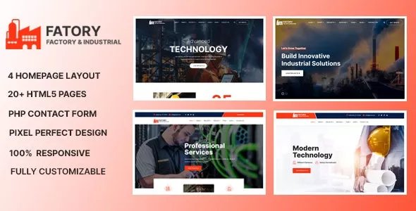 Fatory - Industrial &amp; Construction Template