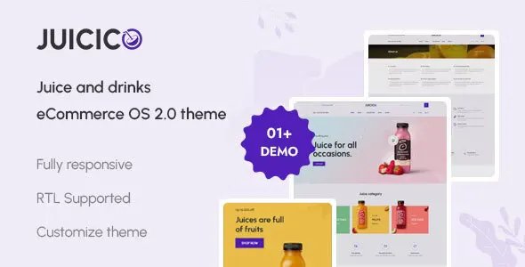Juicico - The Juice &amp; Drink Ecommerce Shopify Theme