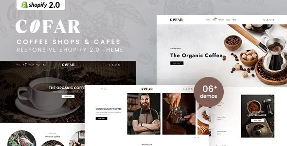 Cofar - Coffee Shops &amp; Cafes Shopify 2.0 Theme