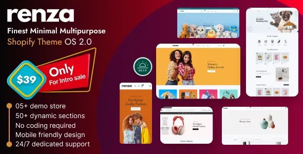 Renza - Minimal Multipurpose Shopify Theme OS 2.0 v1.0.3