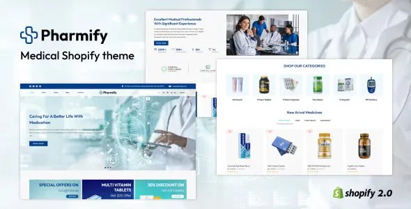 Pharmify v1.1 - Pharmacy &amp; Medical Store Shopify Theme