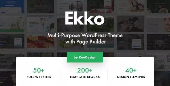 Ekko - Multi-Purpose WordPress Theme with Page Builder v5.0