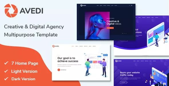 Avedi - Creative &amp; Digital Agency Multipurpose Template