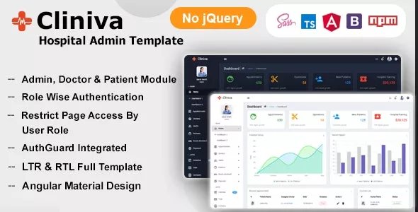 Cliniva Hospital - Angular 13+ Medical Admin Dashboard Template For Doctors &amp; Clinics v7.1.0