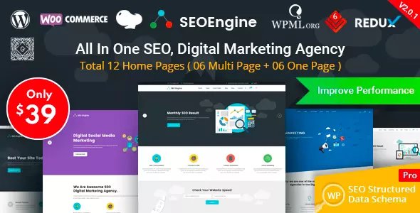 SEO Engine - Digital Marketing Agency WordPress Theme v2.0.1
