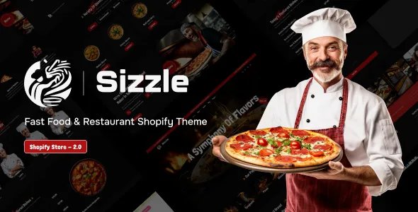 Sizzle - Fast Food &amp; Restaurant Shopify Theme