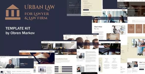 Urban Law - Lawyer &amp; Law Firm Elementor Template Kit v1.0.1.1