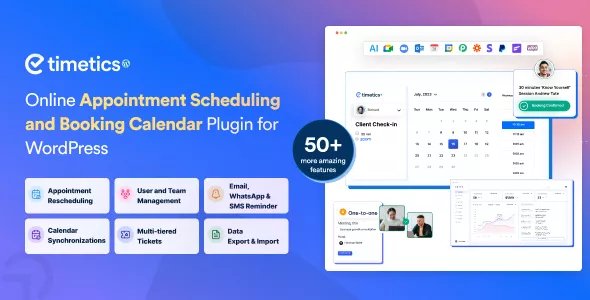 WP Timetics - Appointment Booking WordPress Plugin v1.0.33