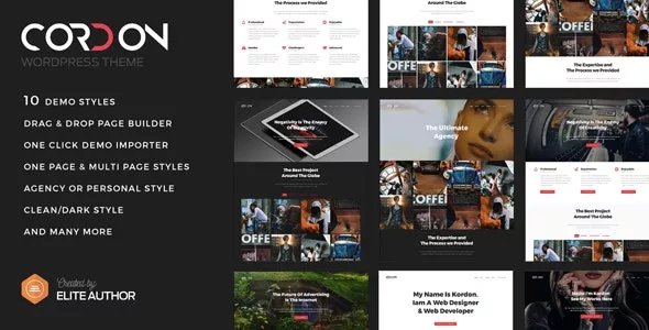 Cordon v1.1.4 - Responsive One Page &amp; Multi Page Portfolio