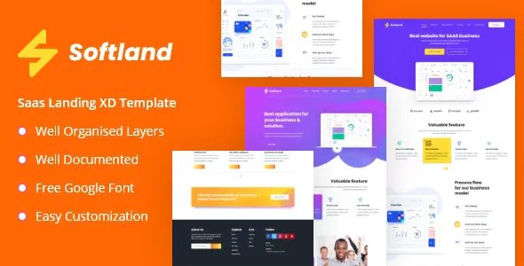 Softland - Saas &amp; Software Landing Page Template v1.1